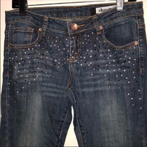 Skinny Embellished Jeans with distressed detail